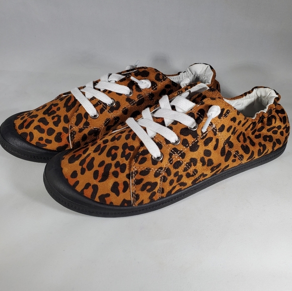 Mata Leopard Faux Suede Lace-up Shoes - Picture 5 of 5